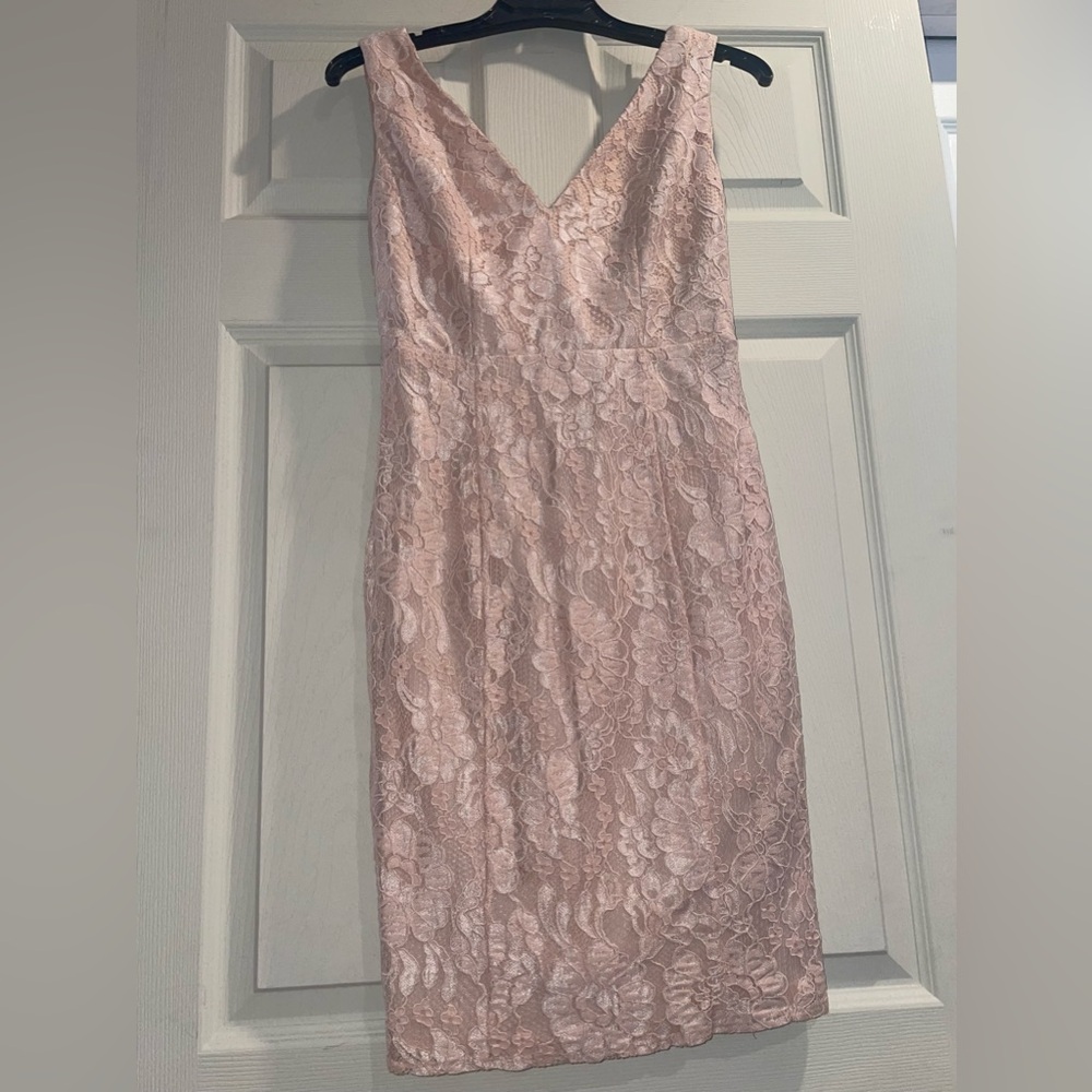 Lulu’s Elegant Blush Pink Lace Dress